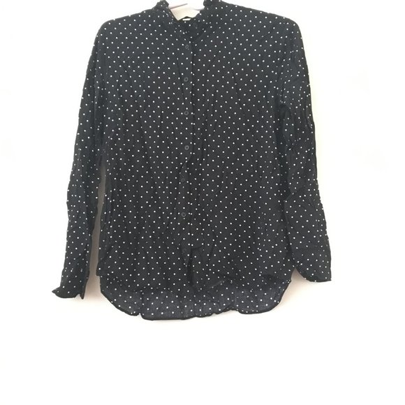 Uniqlo Black and White Polka Dot Blouse. - Picture 1 of 3
